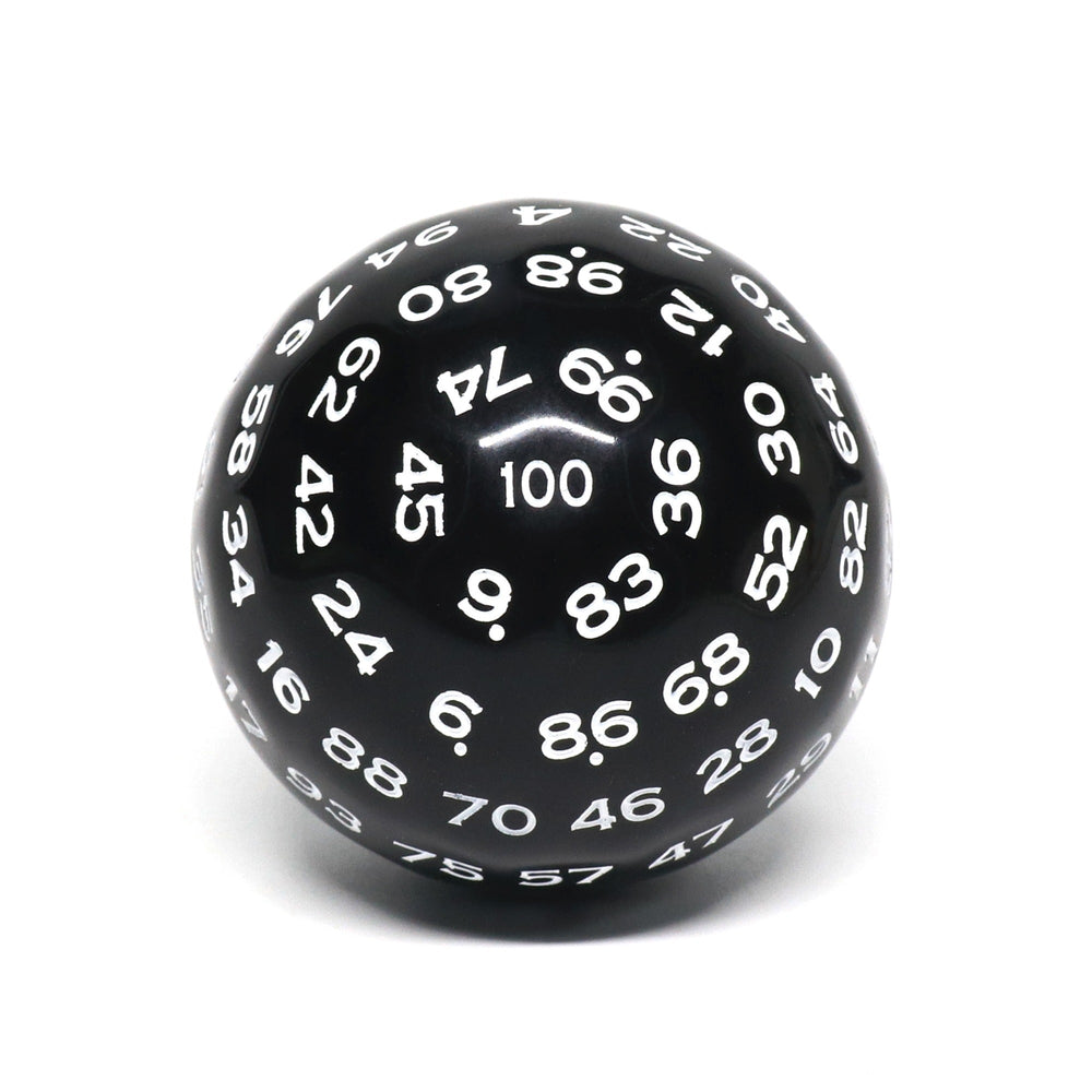 D100-Black Opaque w/white Numbers (Online Only)