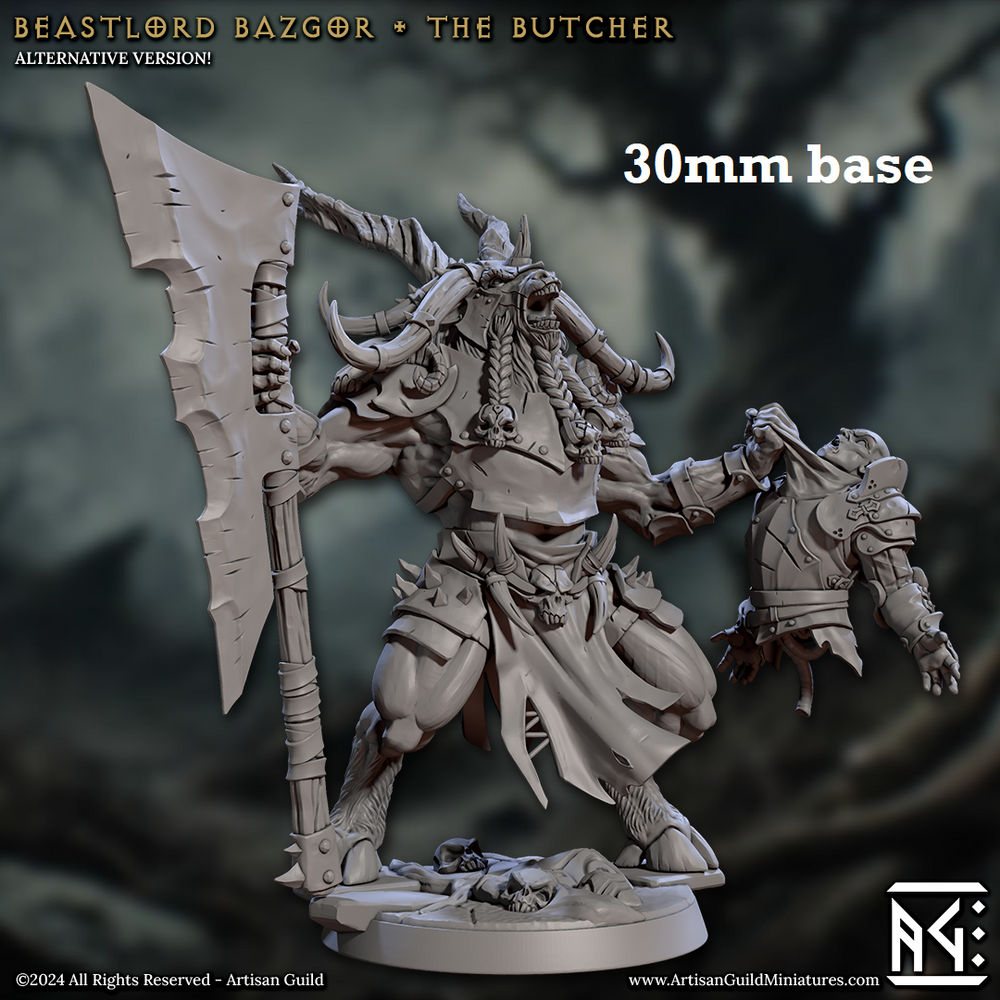 Beastlord Bazgor, the Butcher (Male Capra Warlord) (Online Order Only)