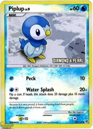 Piplup (93/130) [Burger King Promos: 2008 Collection] (Online Only)