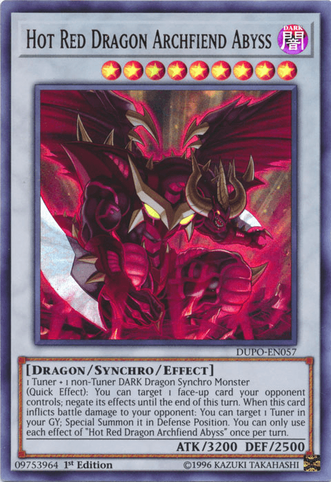 Hot Red Dragon Archfiend Abyss [DUPO-EN057] Ultra Rare (ONLINE ORDER ONLY)