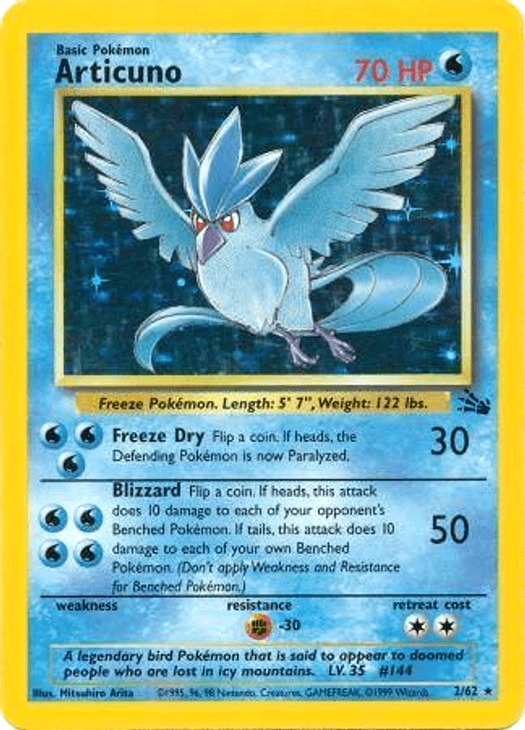 Articuno (2/62) [Fossil Unlimited] (Online Only)