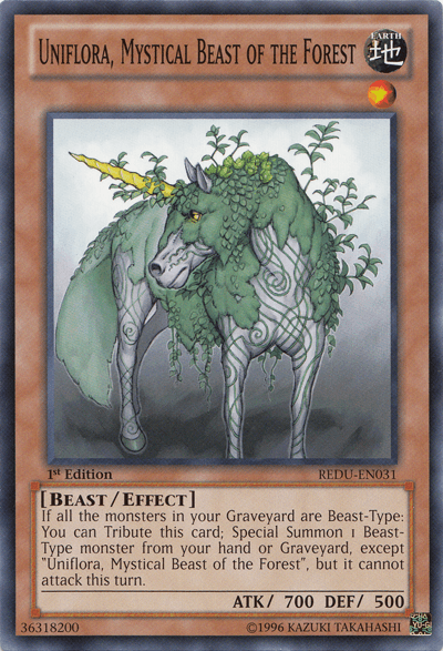 Uniflora, Mystical Beast of the Forest [REDU-EN031] Common (ONLINE ORDER ONLY)