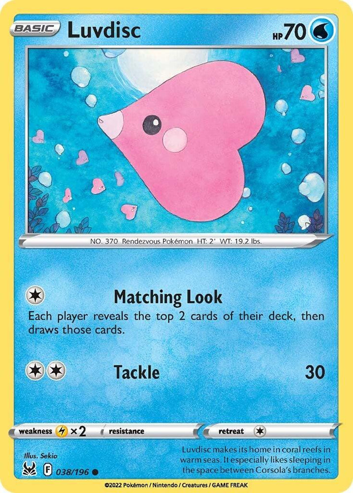 Luvdisc (038/196) [Sword & Shield: Lost Origin] (Online Only)