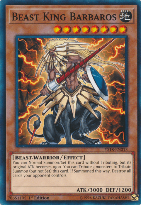 Beast King Barbaros [YS18-EN013] Common (ONLINE ORDER ONLY)