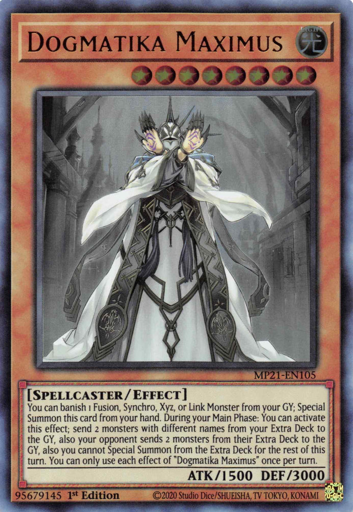 Dogmatika Maximus [MP21-EN105] Ultra Rare (ONLINE ORDER ONLY)