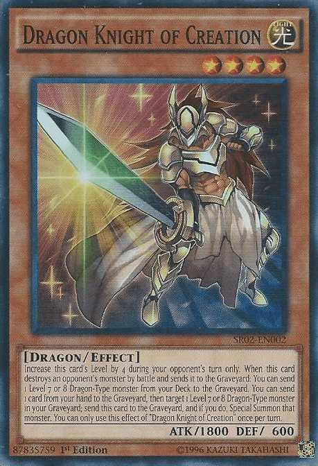 Dragon Knight of Creation [SR02-EN002] Super Rare (ONLINE ORDER ONLY)