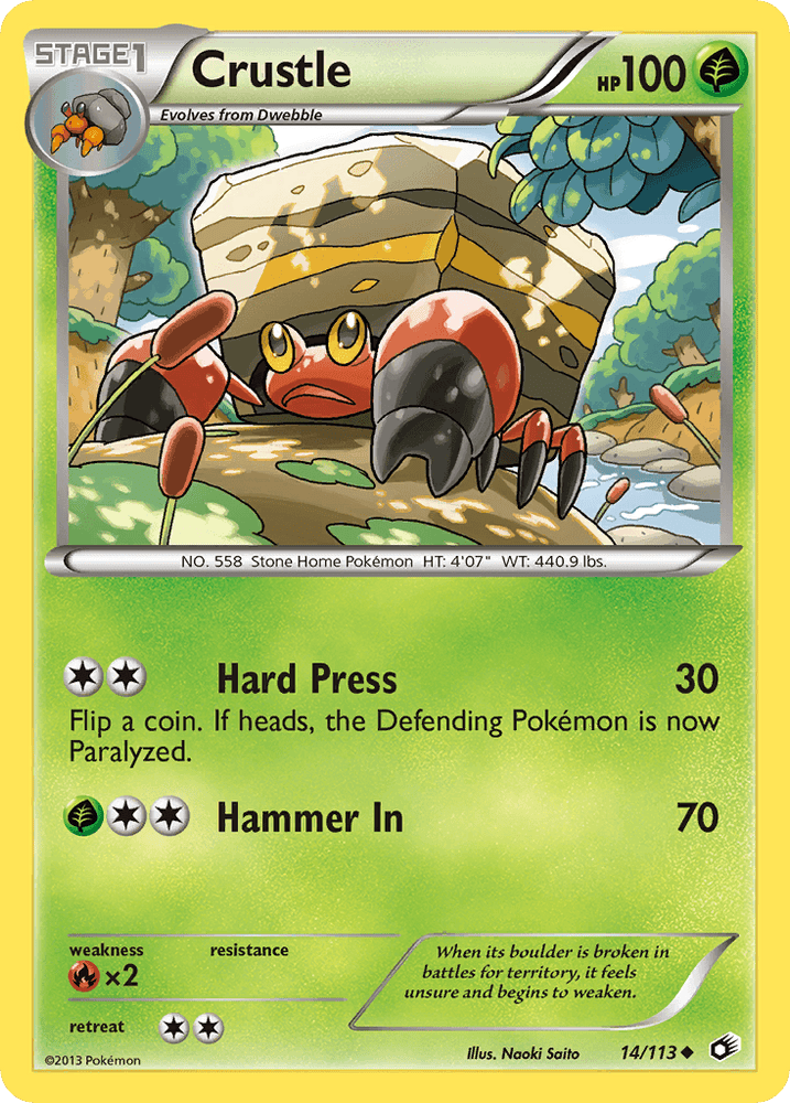 Crustle (14/113) [Black & White: Legendary Treasures] (Online Only)