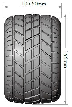 Louise R/C MT-Rocket Sport 1/8 3.8" Monster Truck MFT Belted Tires, 17mm Hex (0" & 1/2" Offset)