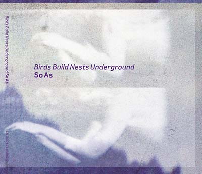BIRDS BUILD NESTS UNDERGROUND - So As [CD] (ONLINE ORDER ONLY)