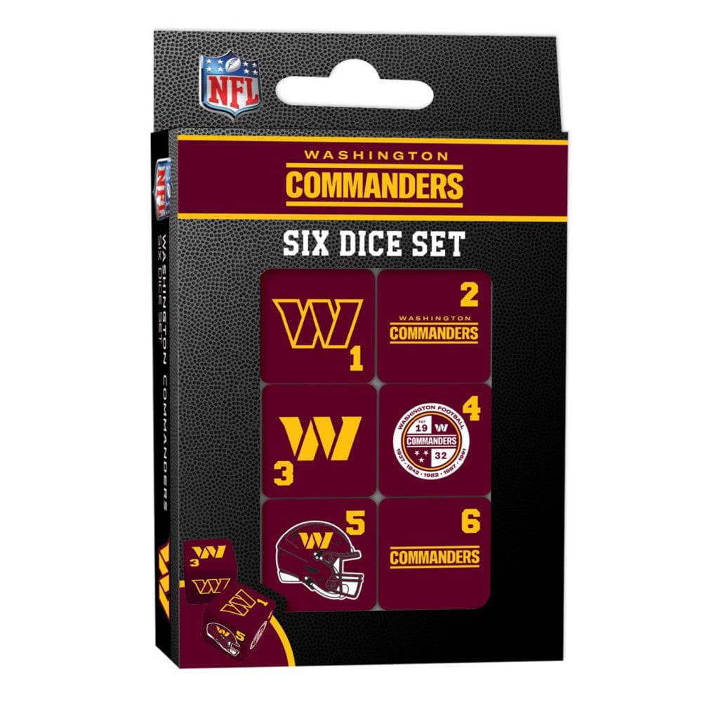 Washington Commanders Dice Set - 19mm