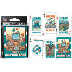 Miami Dolphins Fan Deck Playing Cards - 54 Card Deck