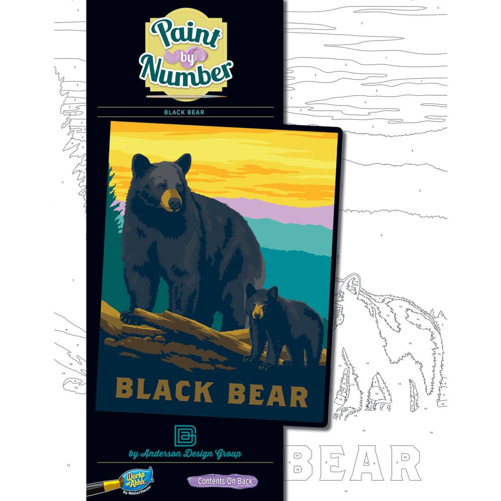 Black Bear - Paint by Number