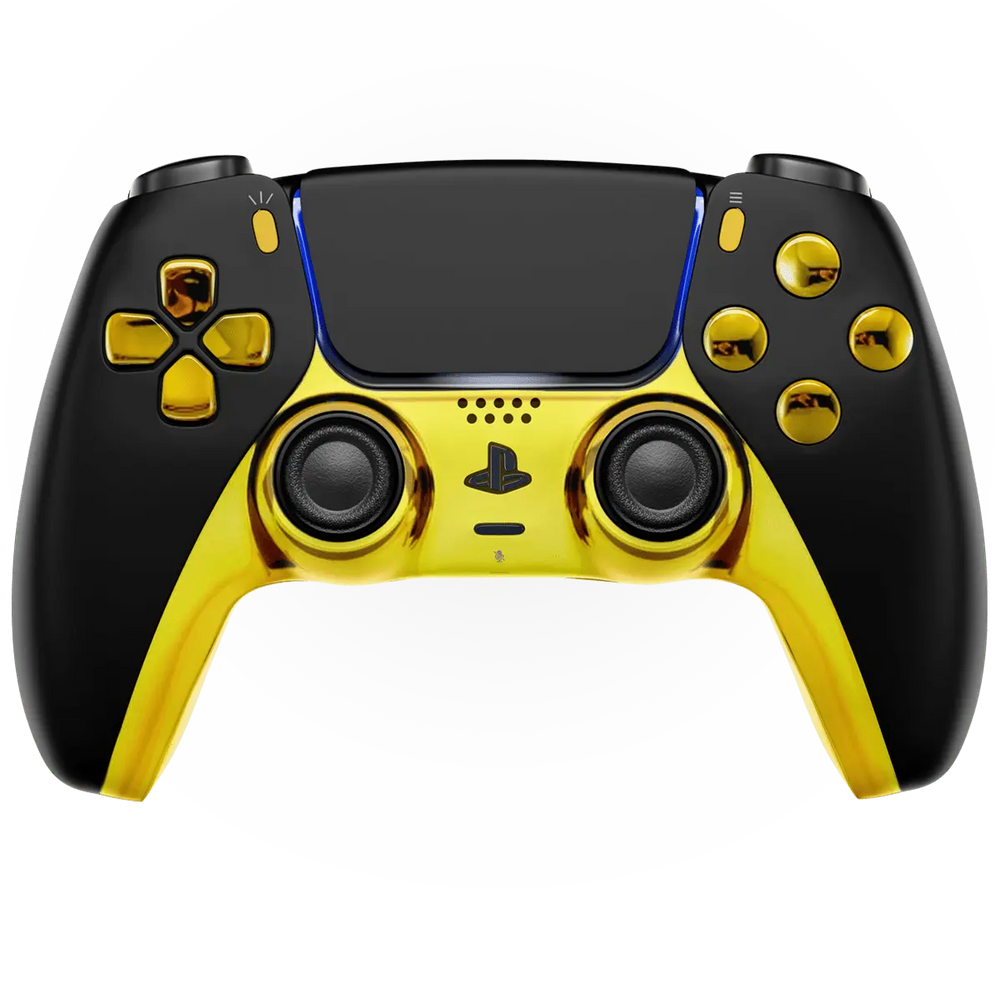 MODDEDZONE BLACK GOLD PS5 CUSTOM MODDED CONTROLLER