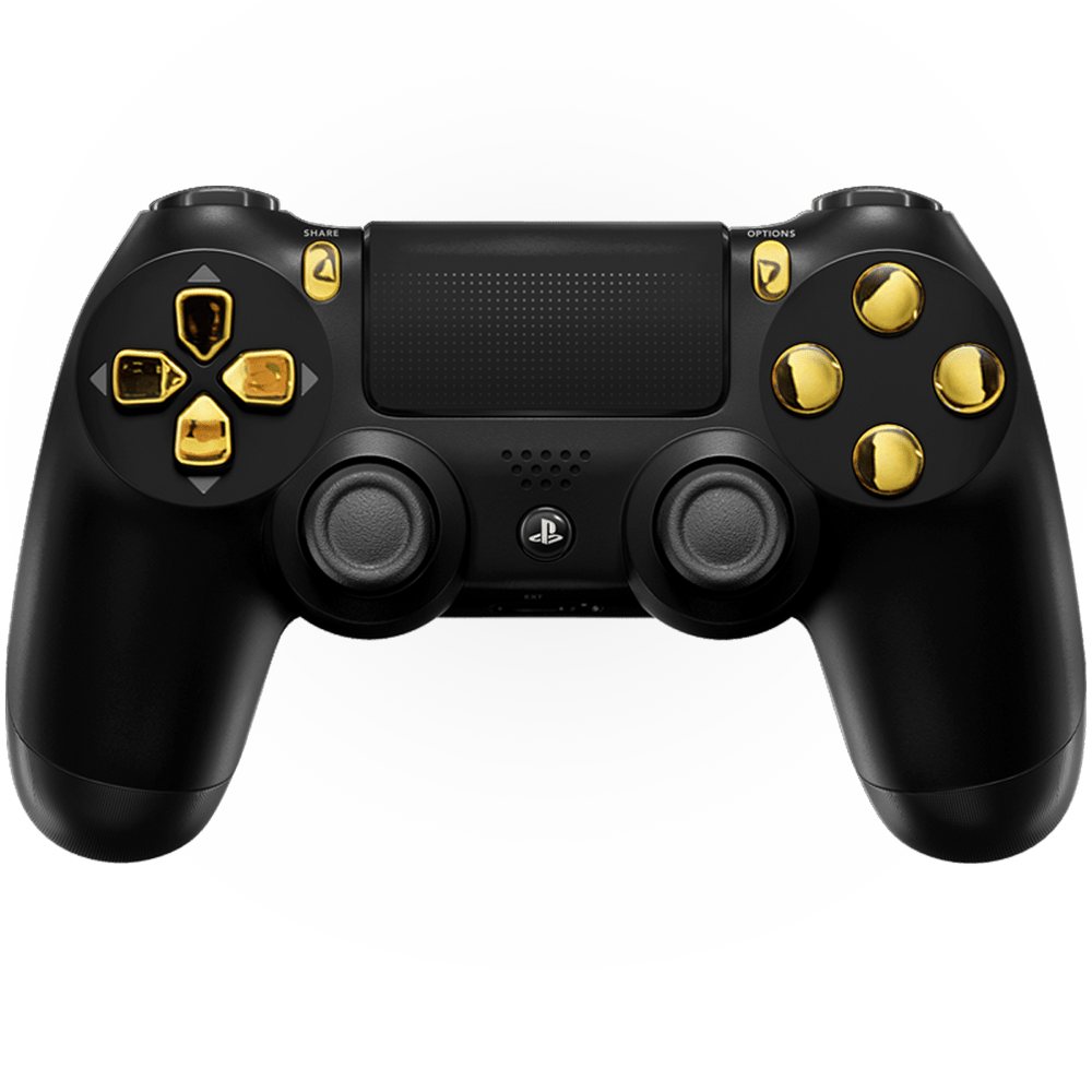 BLACK GOLD PS4 CUSTOM MODDED CONTROLLER (Online Order Only)
