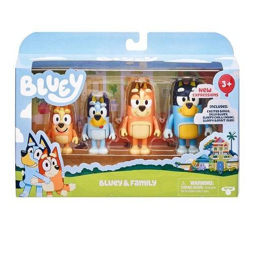 Bluey 4 Pack Figures - Select Figure(s) (Online Order Only)