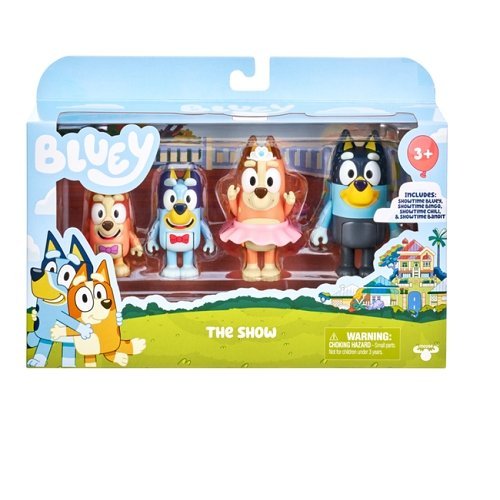 Bluey 4 Pack Figures - Select Figure(s) (Online Order Only)