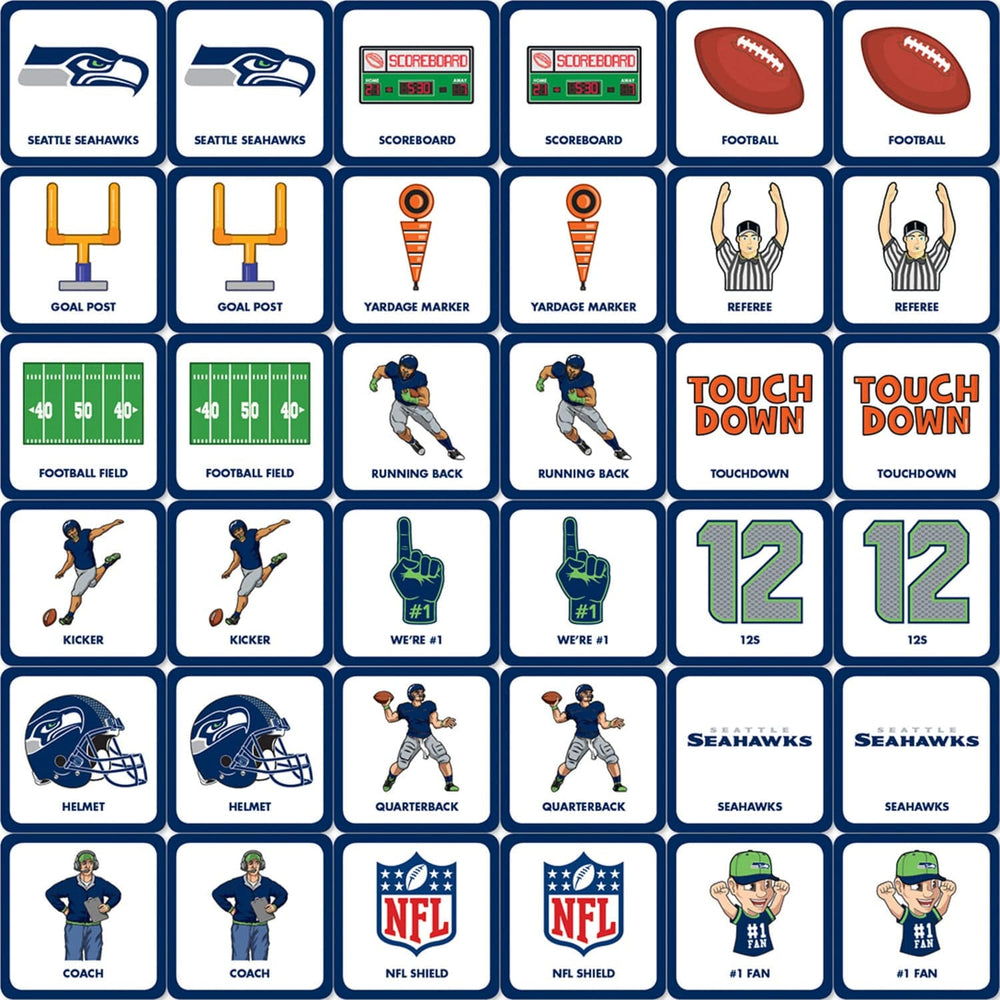 Seattle Seahawks Matching Game