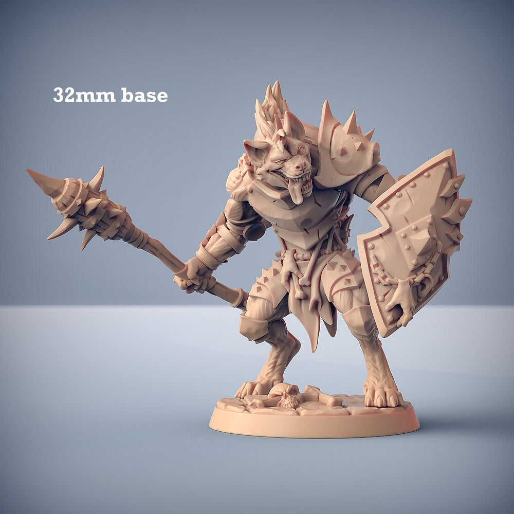 Bonegnasher Gnoll: Sculpt A (Male Gnoll Barbarian) (Online Order Only)