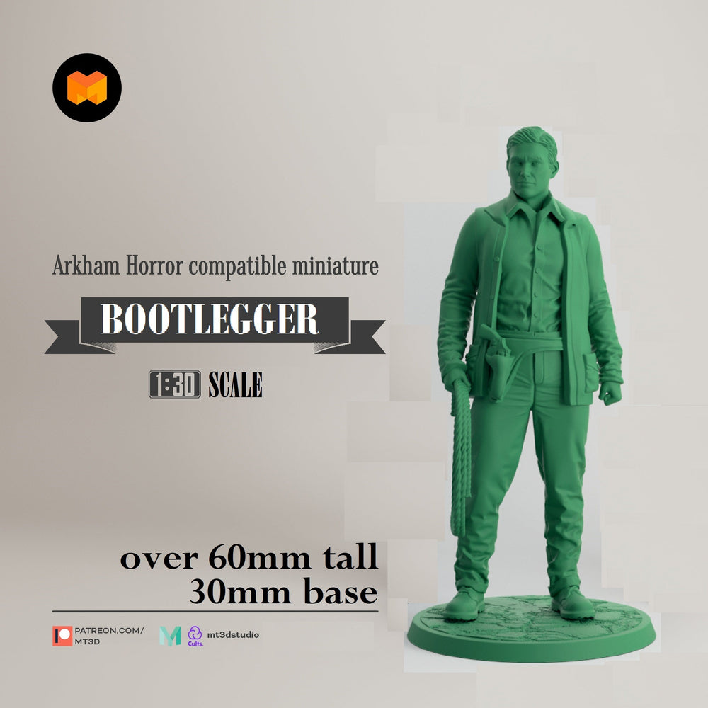 Arkham Compatible Investigator: The Bootlegger (Finn Edwards) (Online Only)