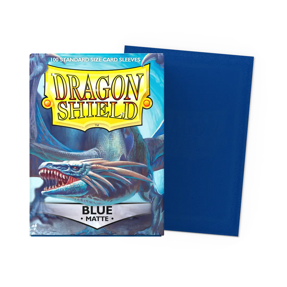 Dragon Shield: Standard 100ct Sleeves - Blue (Matte) (Online Order Only)