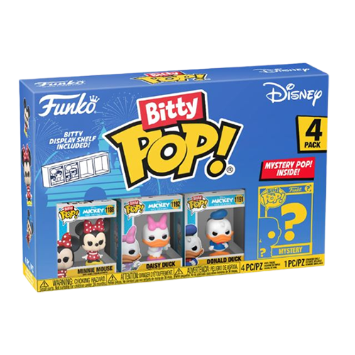 Bitty Pop! Minnie Mouse, Daisy Duck, Donald Duck & Mystery Bitty (Series 2) 4-Pack (Online Order Only)