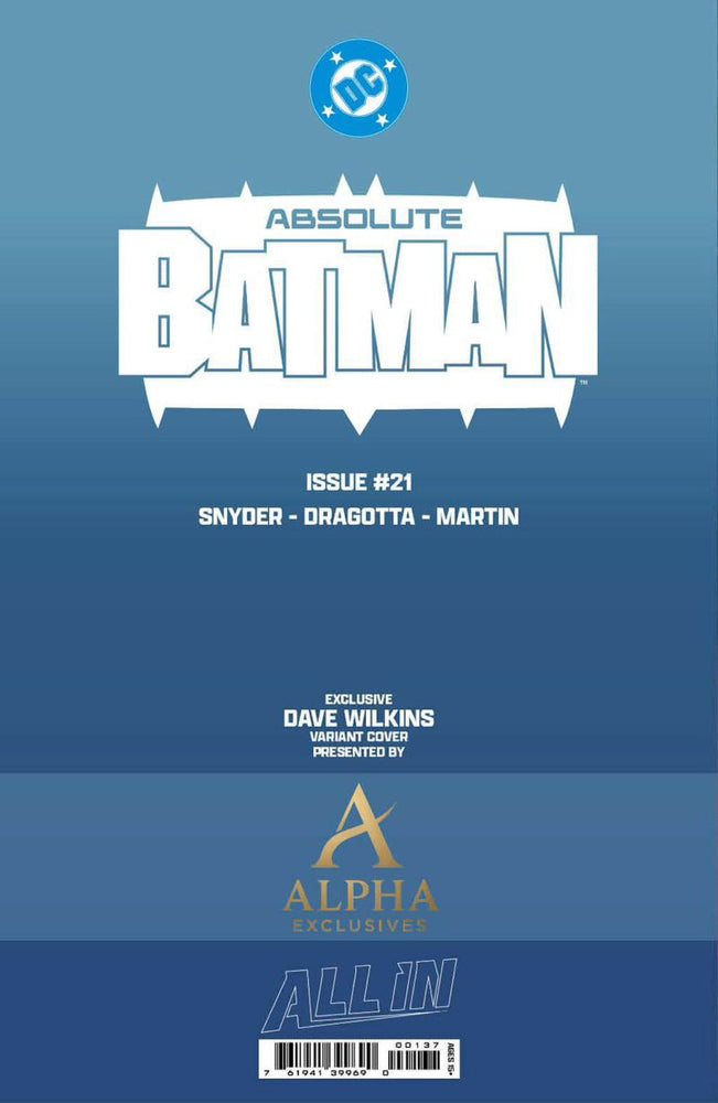 ABSOLUTE BATMAN #21 DAVE WILKINS EXCLUSIVE VAR (06/17/2026) (ONLINE ORDER ONLY)