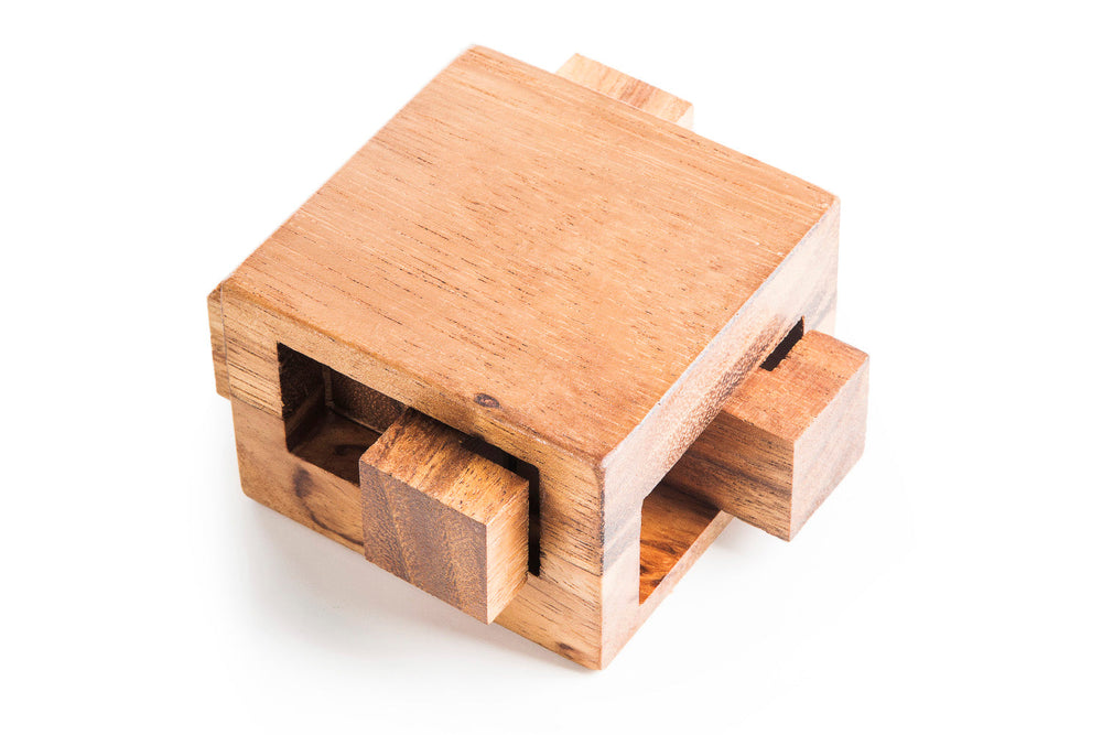 Tricky Drawer - 4 Piece Burr Puzzle In a Box (Online Order Only)