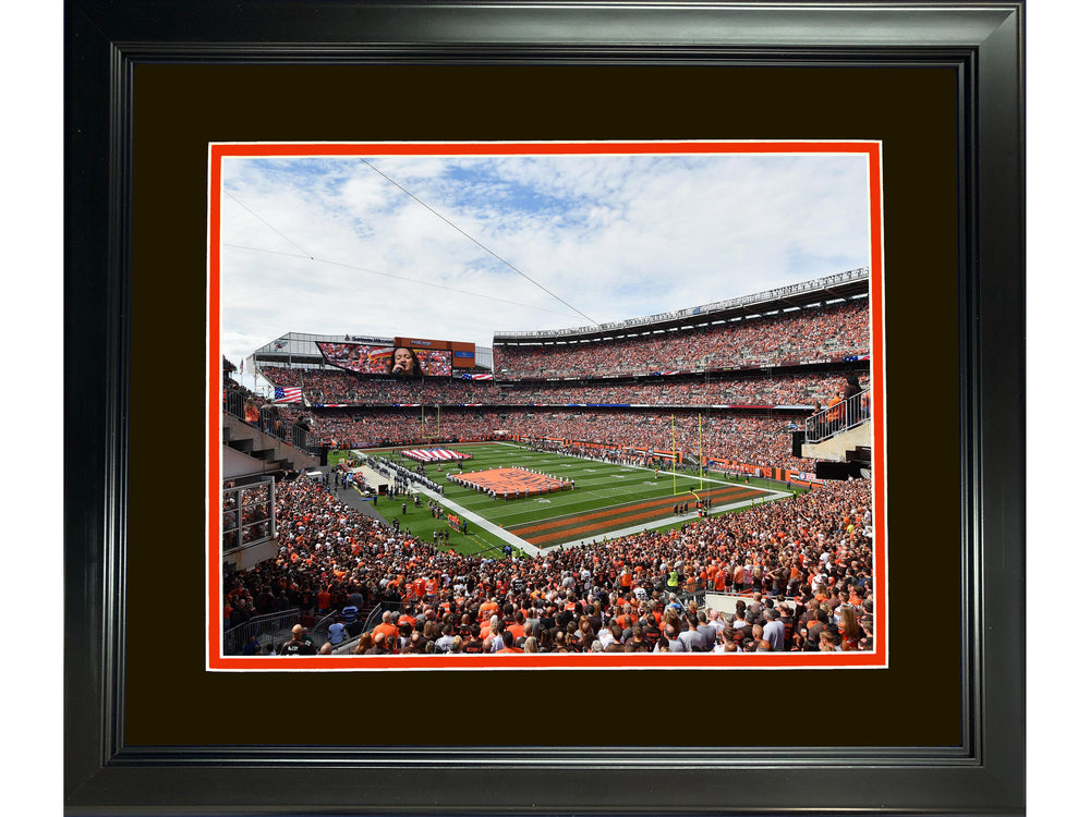 Framed FirstEnergy Stadium Cleveland Browns 11"x14" Football Photo Professionally Matted (ONLINE ORDER ONLY)