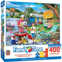 Family Time - Backyard Barbeque 400 Piece Jigsaw Puzzle