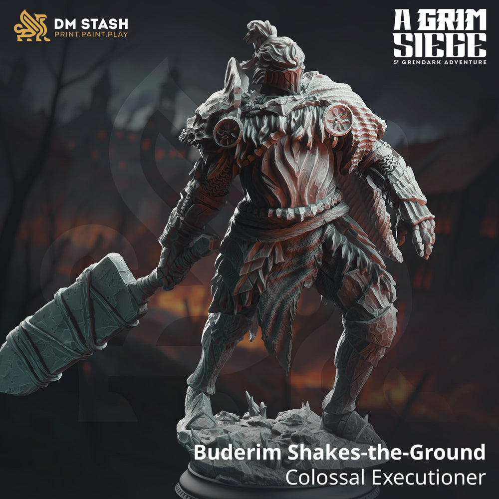 Buderim "Shakes-the-Ground", Colossal Executioner (Male Half-Giant Barbarian) (Online Order Only)