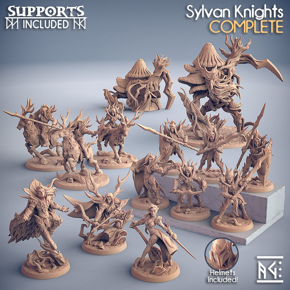 3D Printed Artisan Guild Standalone Sylvan Knights Unsupported Sylvan Knights 28mm 32mm (Online Only)