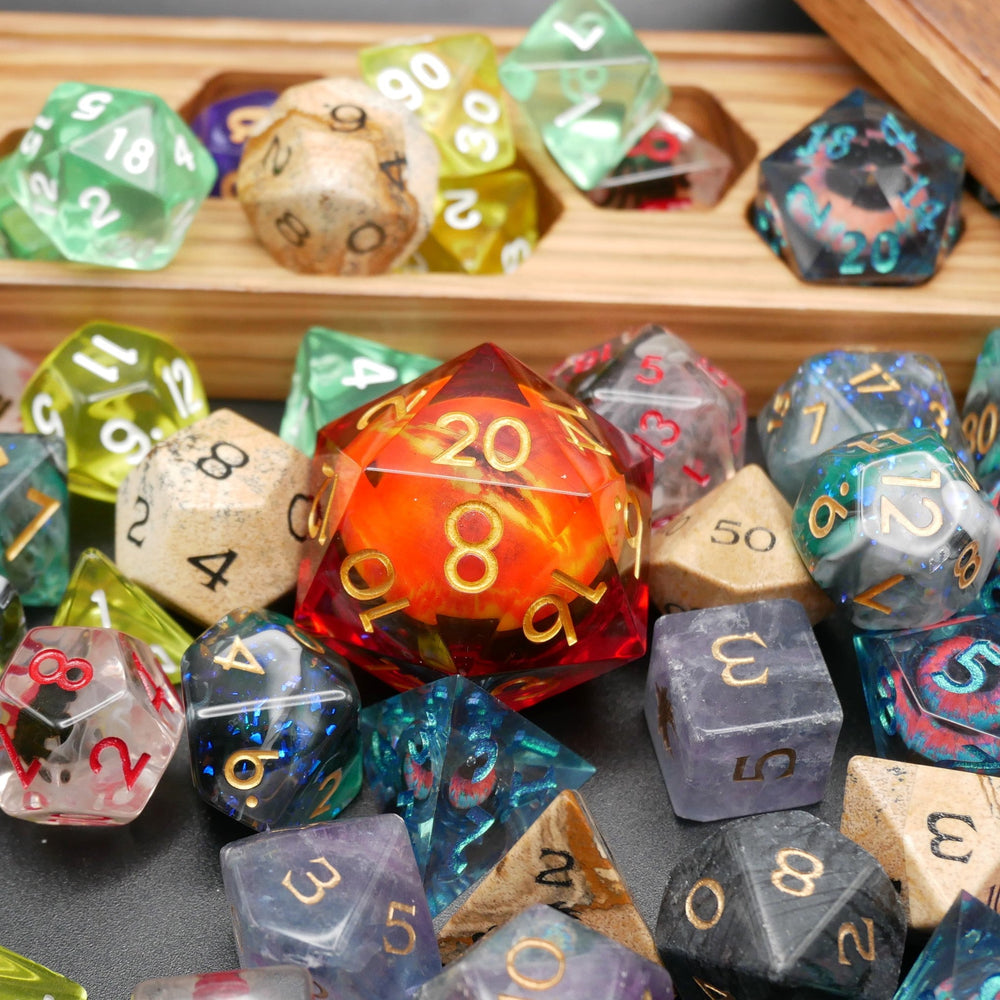 Mystery Hoard - 13 Dice Set Bundle + 1 RPG Accessory