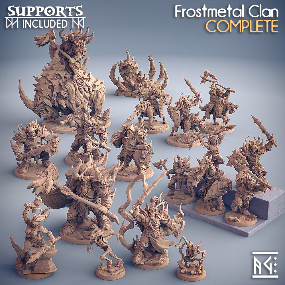 3D Printed Artisan Guild Modular Frostmetal Clan Frostmetal Clan 28mm 32mm (Online Only)
