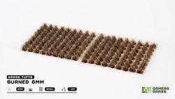 Gamers Grass | Grass Tuft | Small 6mm | Burned (ONLINE ORDER ONLY)
