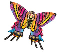 54 Inch Wide SuperSize 2-D Butterfly Ripstop Nylon Butterfly Kite (ONLINE ORDER ONLY)
