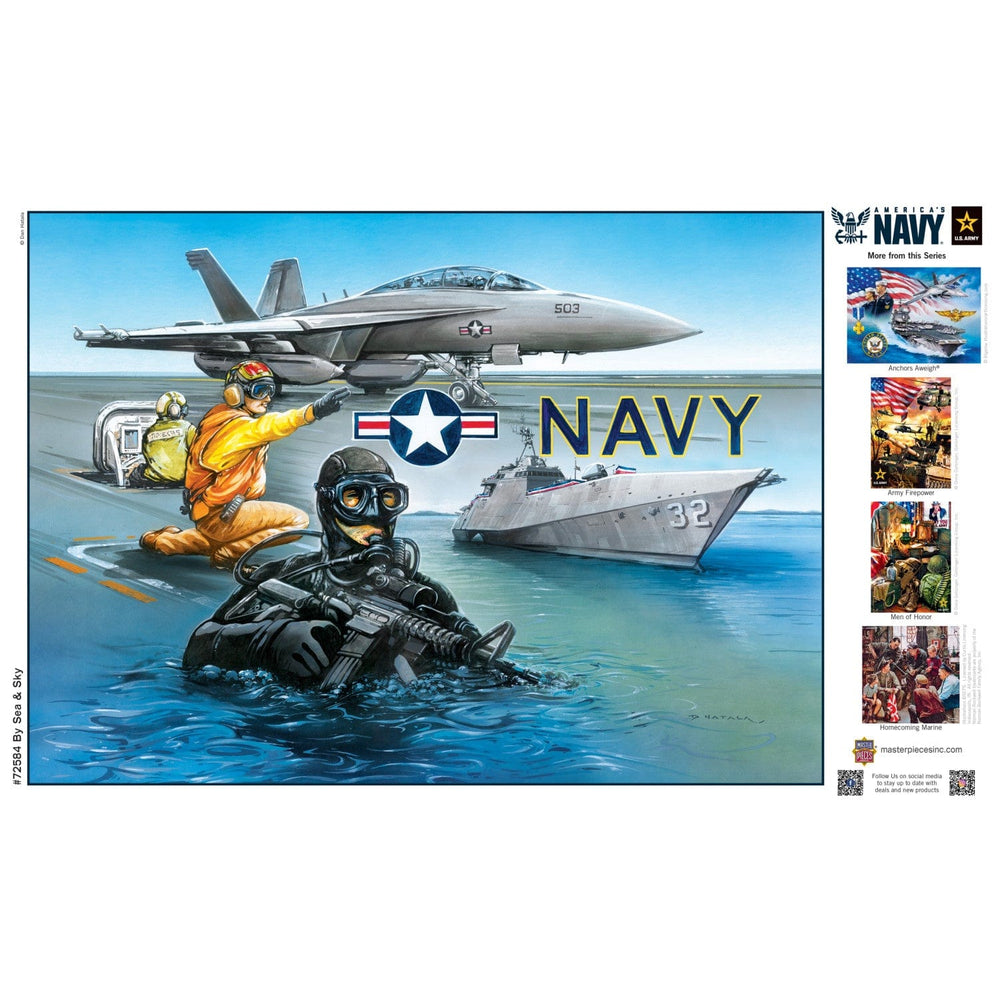 America's Navy - By Sea & Sky 1000 Piece Jigsaw Puzzle