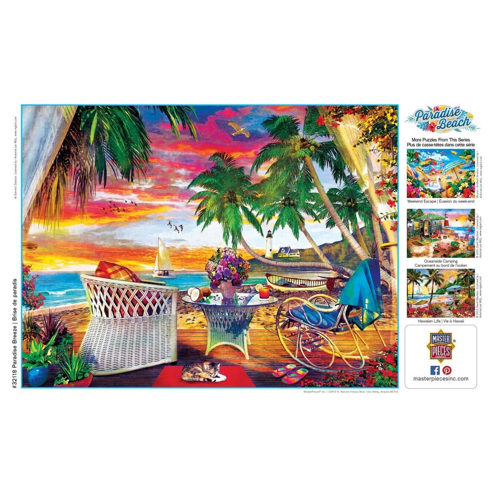 Paradise Beach - Paradise Breeze 550 Piece Jigsaw Puzzle (ONLINE ORDER ONLY)