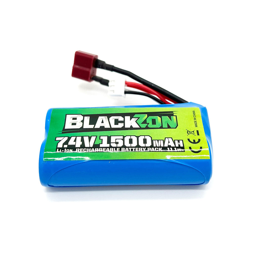 BlackZon Battery Pack (Li-ion 7.4V 1500mAh) w/T-Plug Smyter (ONLINE ORDER ONLY)