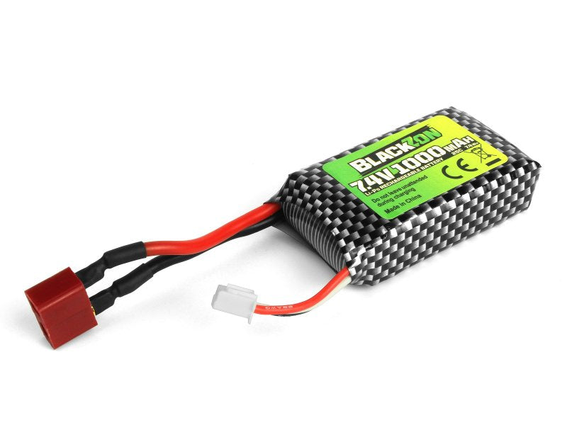 BlackZon Battery Pack (LiPo 7.4V, 1000mAh), w/T-Plug 540223 (ONLINE ORDER ONLY)