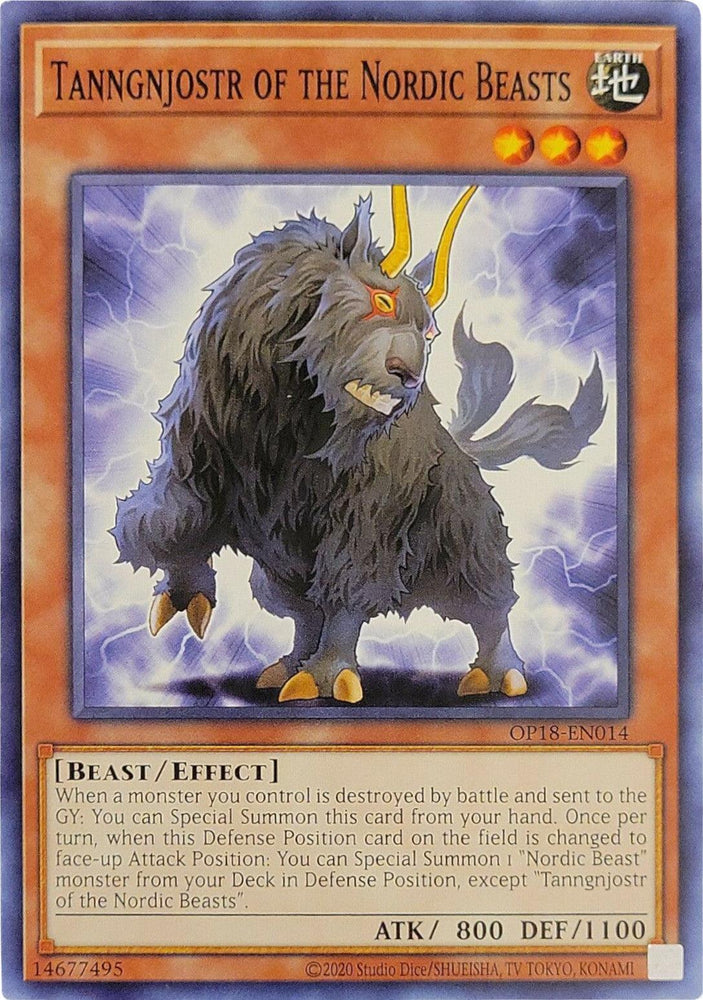 Tanngnjostr of the Nordic Beasts [OP18-EN014] Common (ONLINE ORDER ONLY)