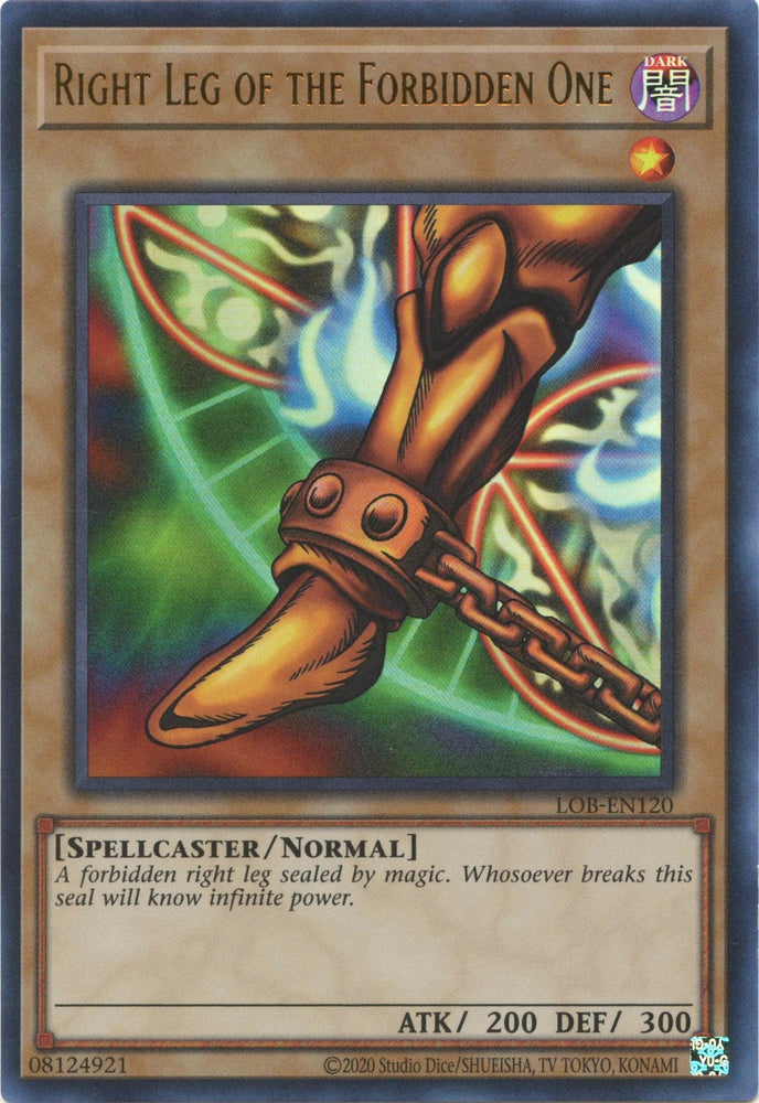Right Leg of the Forbidden One (25th Anniversary) [LOB-EN120] Ultra Rare (ONLINE ORDER ONLY)