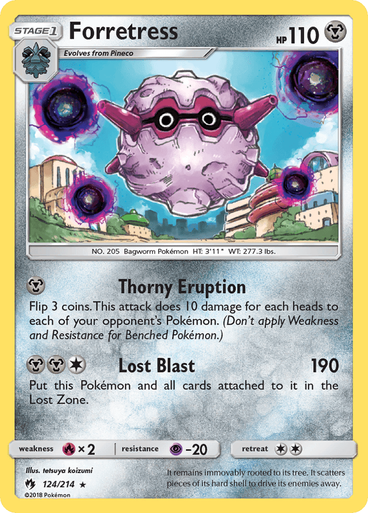 Forretress (124/214) [Sun & Moon: Lost Thunder] (Online Only)