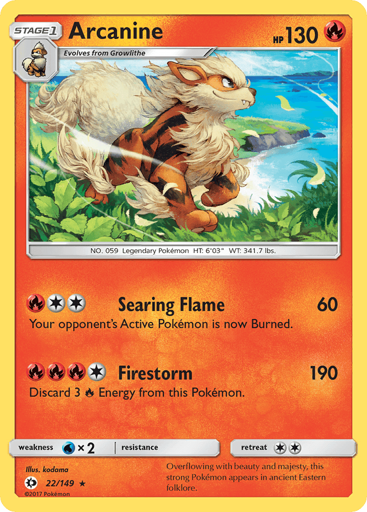 Arcanine (22/149) [Sun & Moon: Base Set] (Online Only)