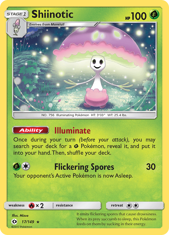 Shiinotic (17/149) [Sun & Moon: Base Set] (Online Only)