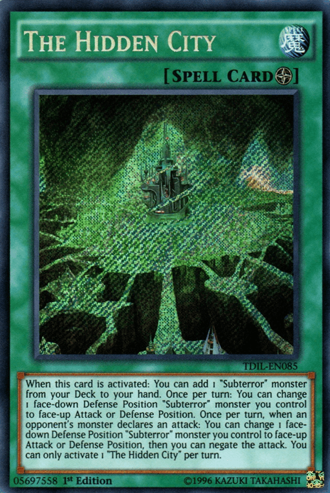 The Hidden City [TDIL-EN085] Secret Rare (ONLINE ORDER ONLY)