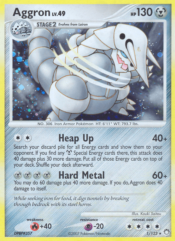 Aggron (1/123) [Diamond & Pearl: Mysterious Treasures] (Online Only)