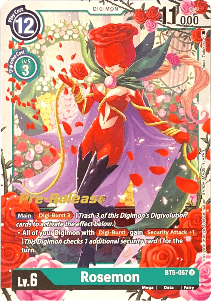 Rosemon [BT5-057] [Battle of Omni Pre-Release Promos] (ONLINE ORDER ONLY)
