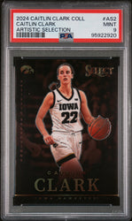 Graded 2024 Panini Caitlin Clark Collection Caitlin Clark #AS2 Artistic Selection Rookie RC Basketball Card PSA 9 Mint