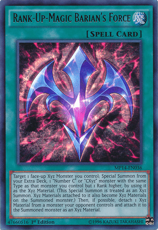 Rank-Up-Magic Barian's Force [MP14-EN036] Ultra Rare (ONLINE ORDER ONLY)