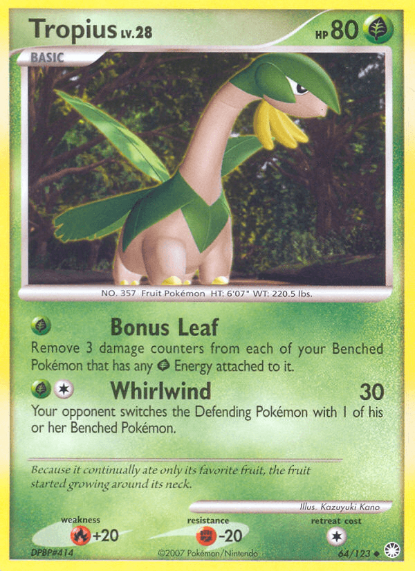 Tropius (64/123) [Diamond & Pearl: Mysterious Treasures] (Online Only)